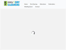 Tablet Screenshot of easytdrycleaners.com